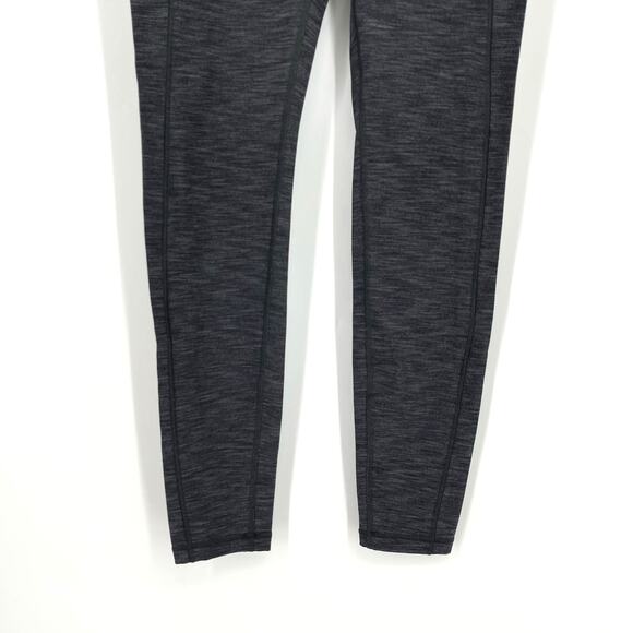Lululemon Speed Up Tight Full On Luxtreme Brushed 28" Heathered Black Size 6 - Picture 4 of 10